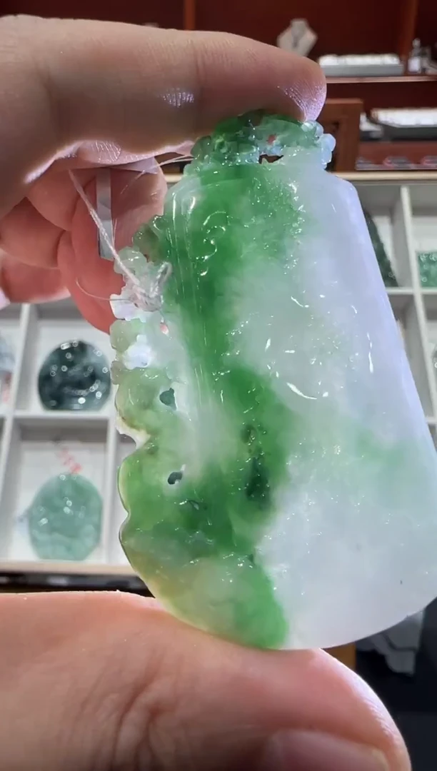 未镶嵌挂件翡翠A货翡翠多样性孤品