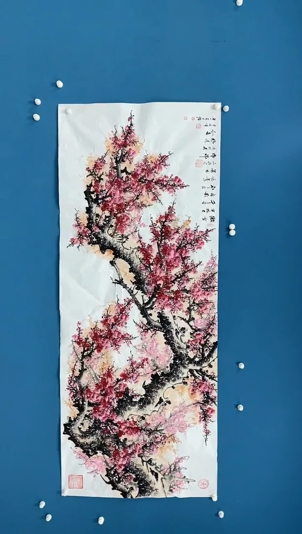 【闪购商品】国画2.18-王夫怀-八尺粉梅80