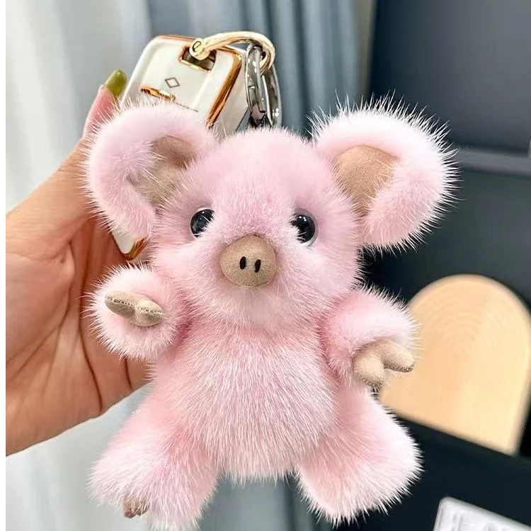 《野儿服饰》小香猪貂皮挂件