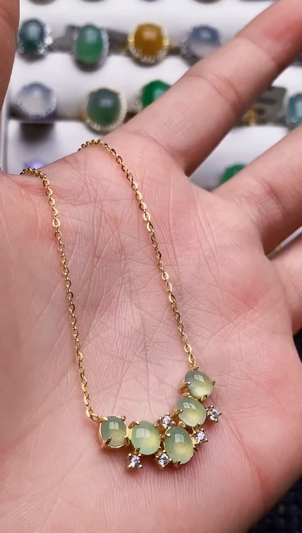 银S925镶嵌戒指翡翠1358