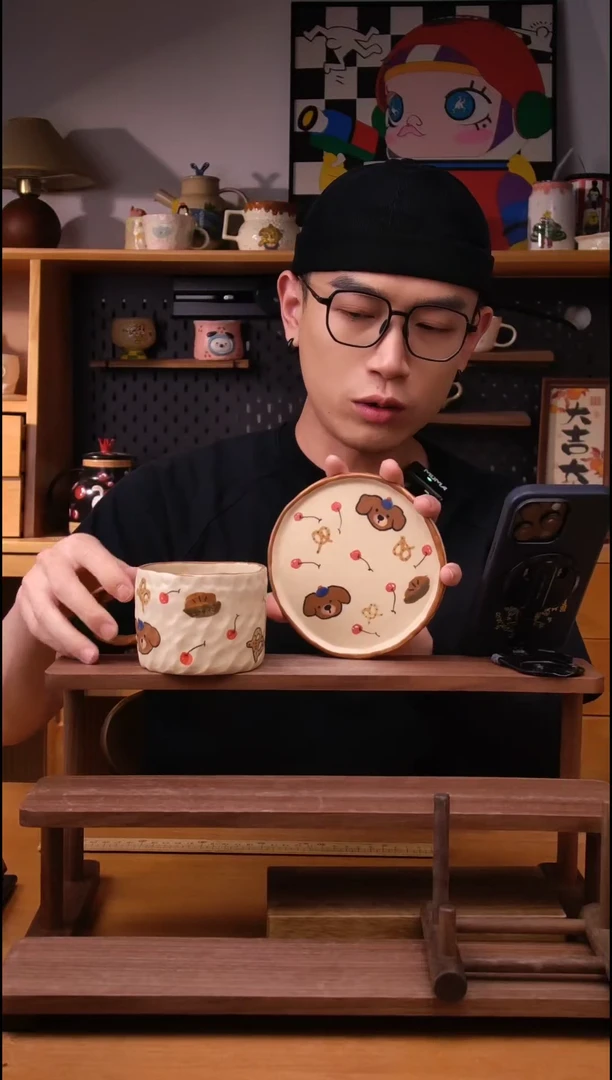 摆件景德镇可爱设计师款陶瓷