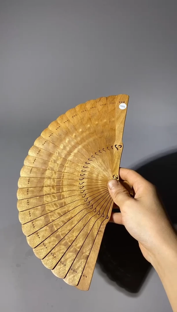 金丝楠?****～700号18cm小叶桢楠扇子