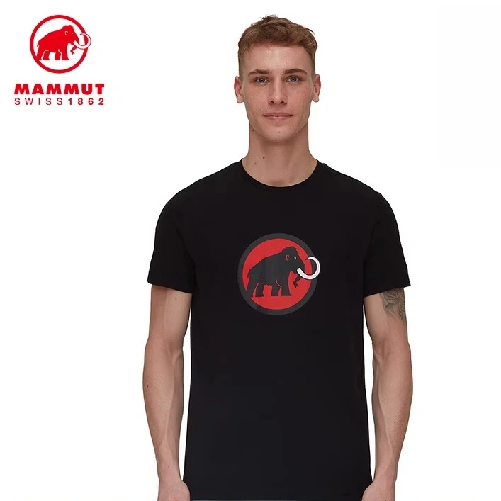 MAMMUT猛犸象Classic 户外休闲柔软舒适经典红标logo短袖T恤男