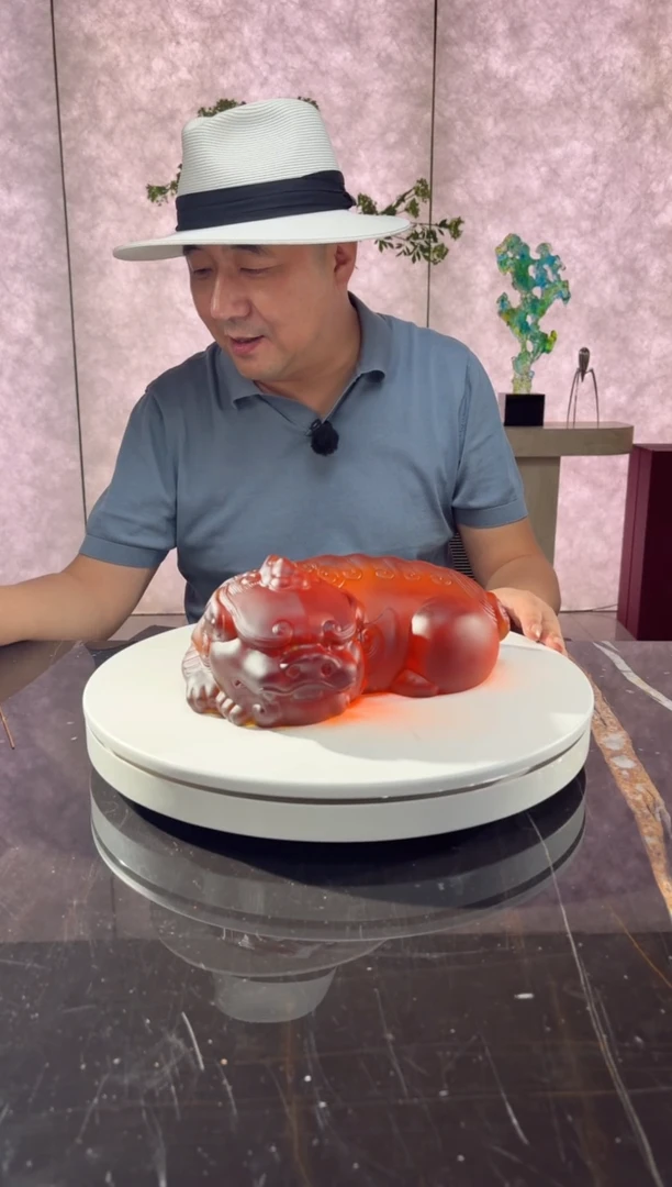 摆件璨石美学蜜蜡卧福貔貅