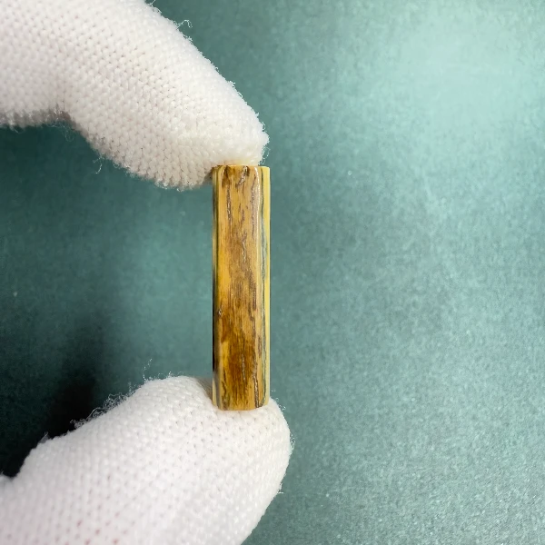 ST1062天然猛犸牙一字三通支持鉴定假一罚四