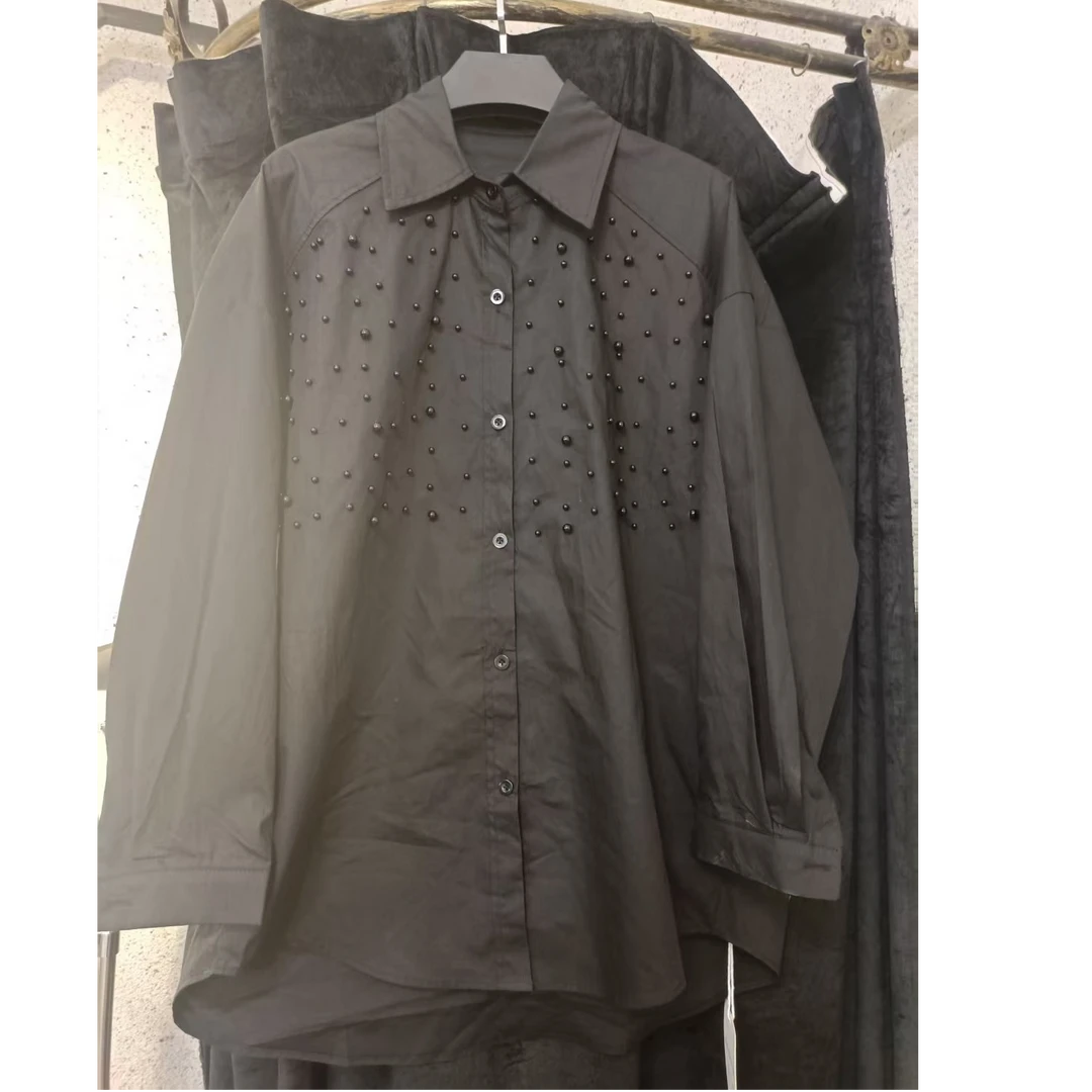 璀璨星空设计感宽松长袖衬衫时尚百搭