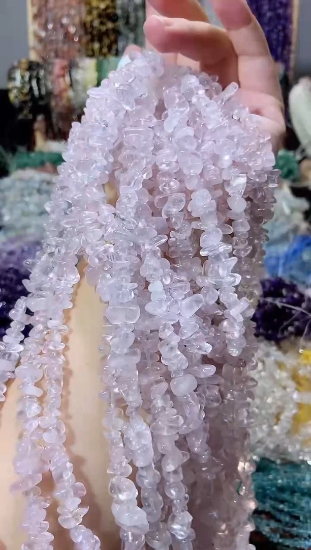 未镶嵌珠宝半成品水晶透紫马粉