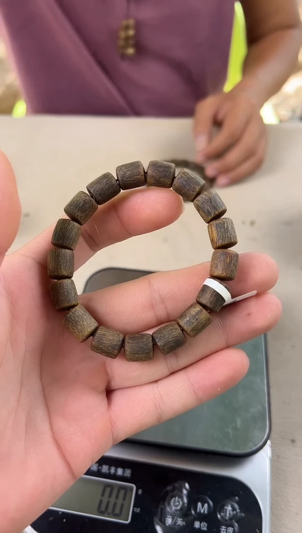沉香手串10沉水桶珠单圈14g+多样性发一条