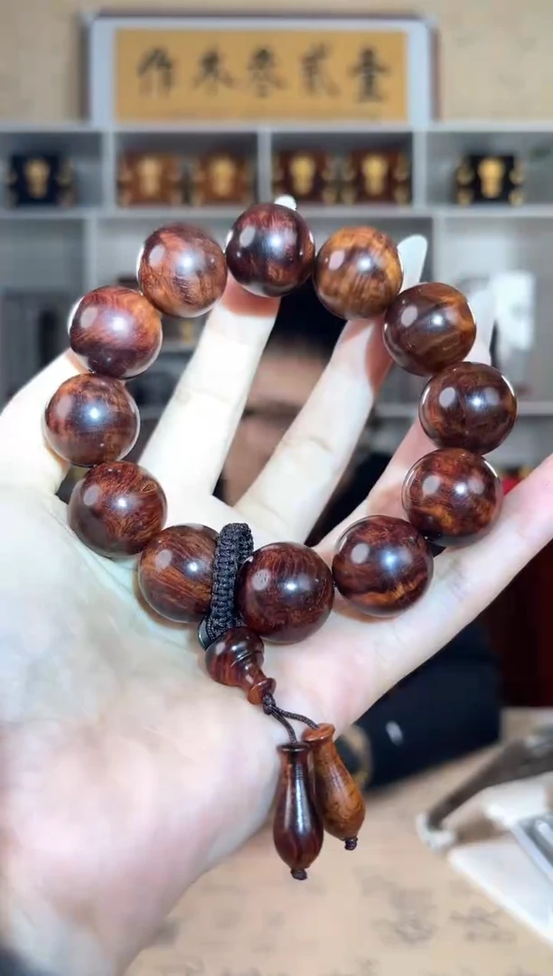 黄花梨/降香黄檀用****12.0 水波瘤疤单圈手串