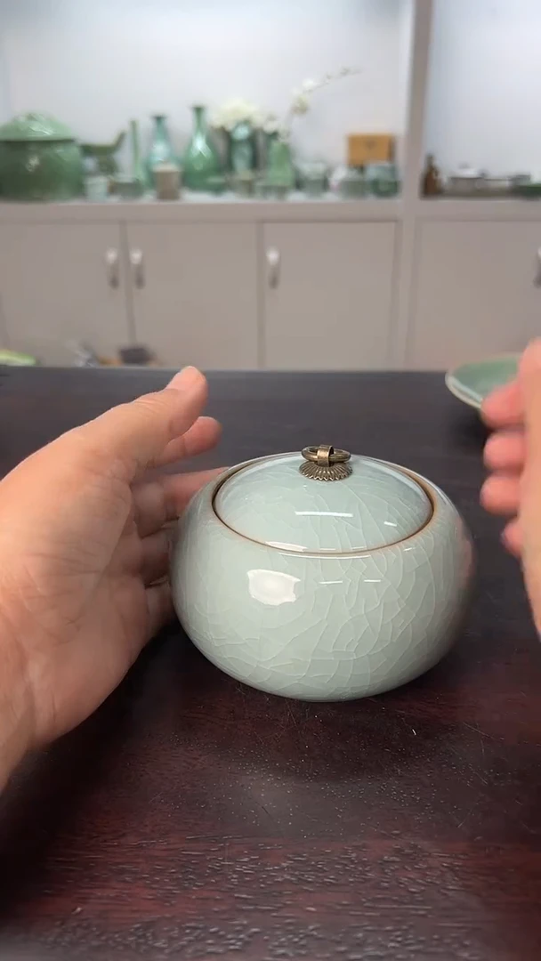 龙泉云间青瓷小米茶器