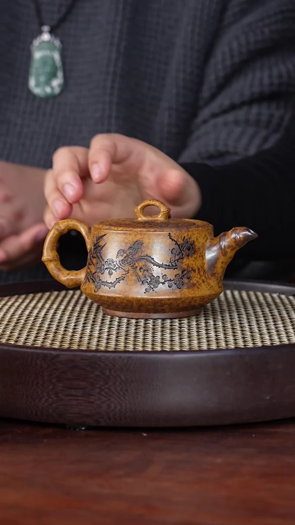 【闪购商品】紫砂茶壶赵克南16-49 龙骨段竹节器