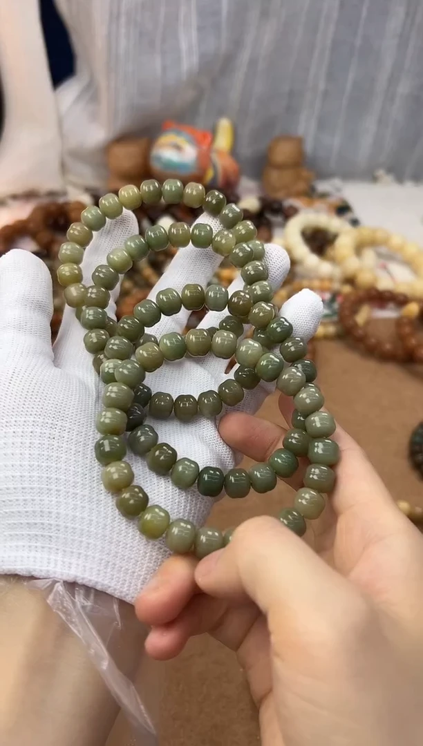 菩提根/象牙果手串10机抛汉堡阴皮一条2520