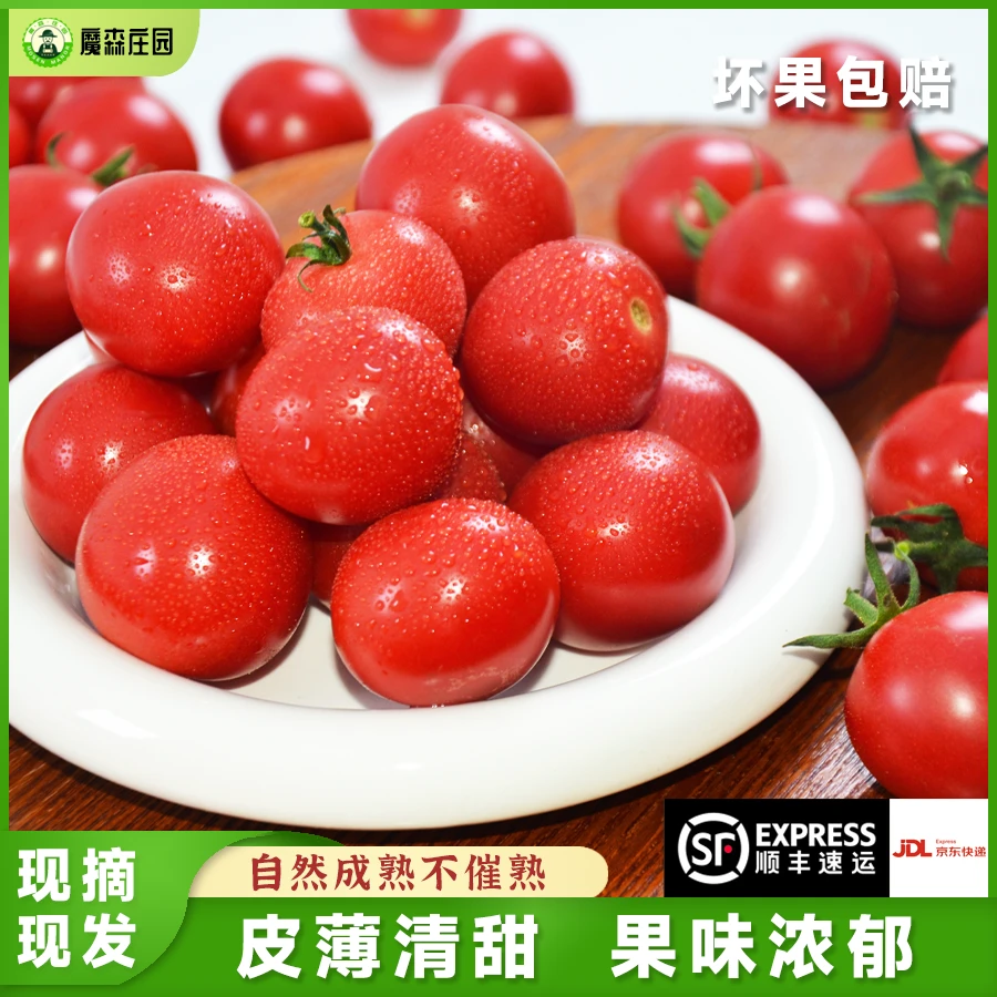 【顺丰/京东快递】赤珠蜜番茄水果西红柿皮薄软嫩爆汁生吃小柿子