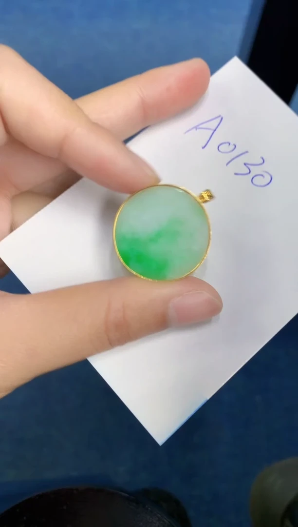 【闪购商品】翡翠颈饰18K金镶嵌00000000000