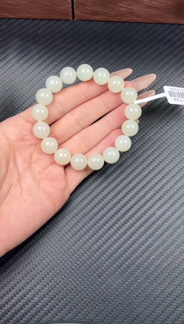 未镶嵌手串和田玉且末金山微色差卡12JMP