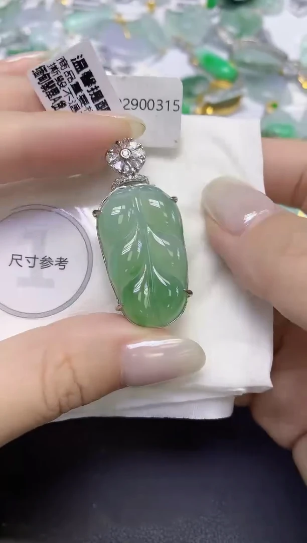 颈饰未镶嵌翡翠天然缅甸翡翠A货百元以上9元证书费自理