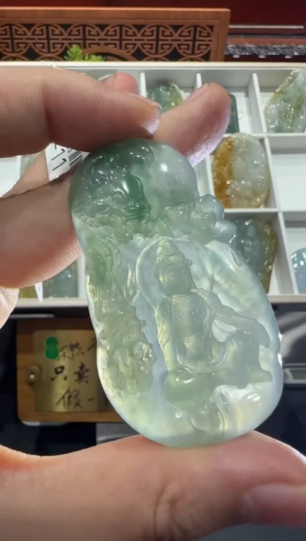 未镶嵌挂件翡翠A货翡翠多样性孤品