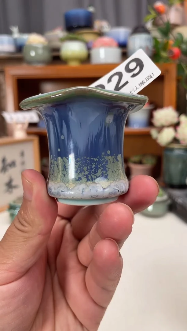 瓷片229知木小芳花盆