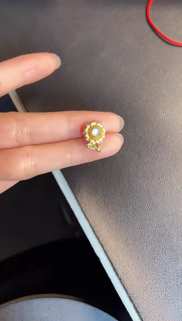 吊坠(不含链)银S925镶嵌翡翠1