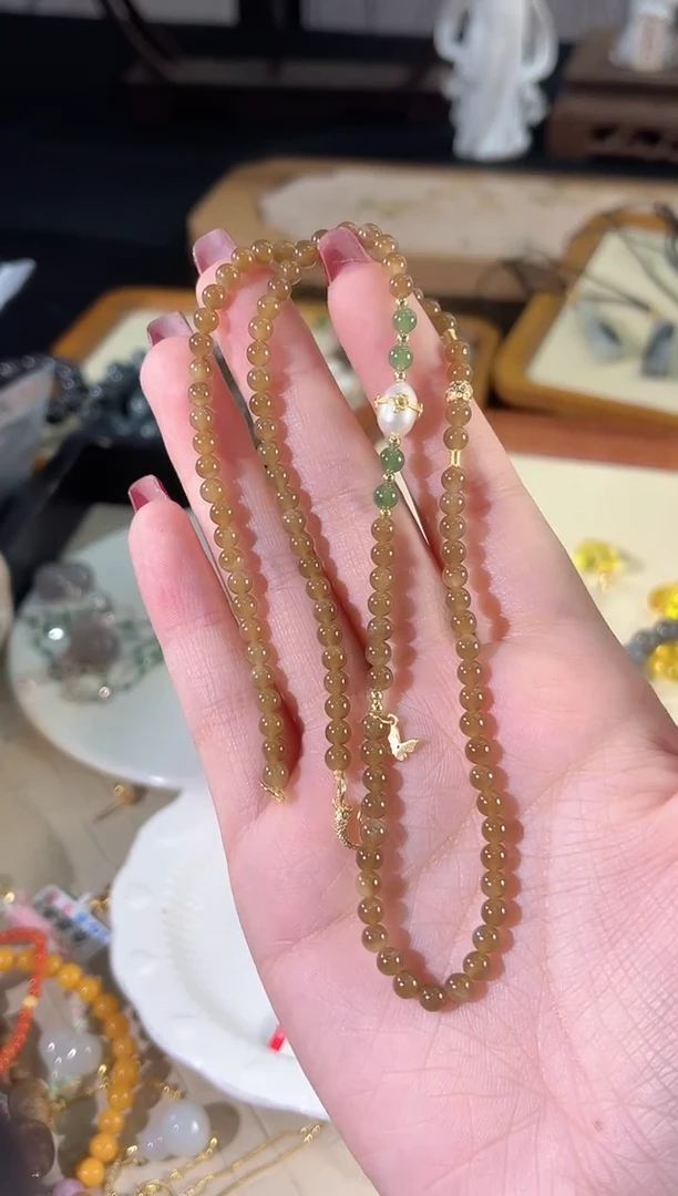 和田玉银S925镶嵌项链多样性发货其一