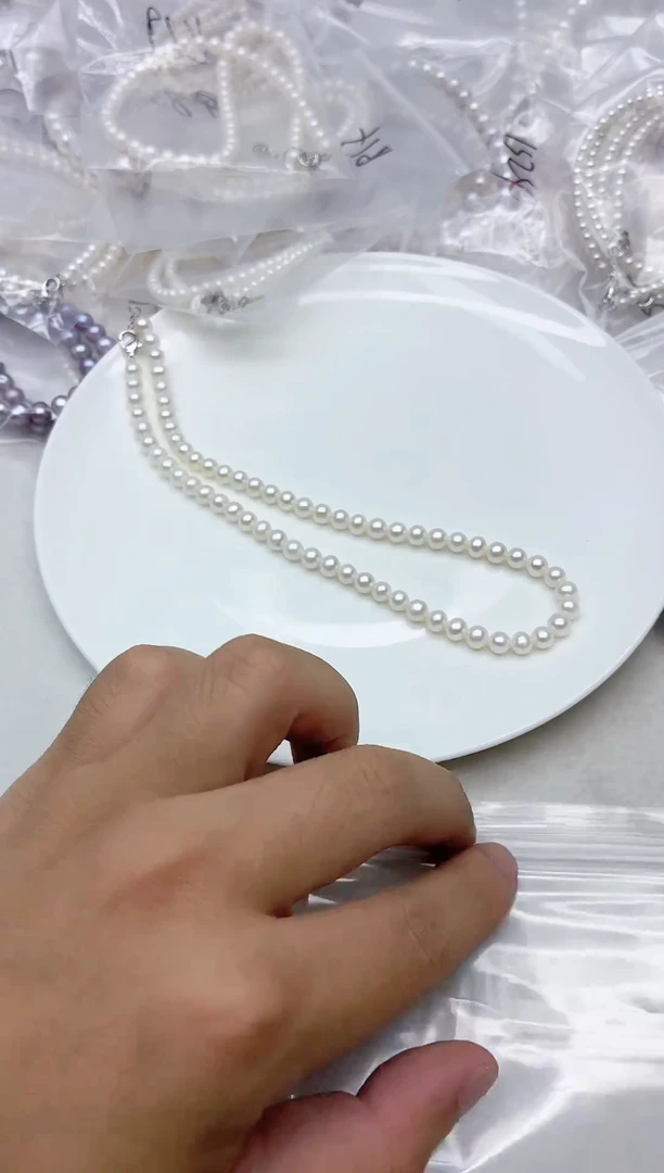 淡水珍珠未镶嵌项链A34