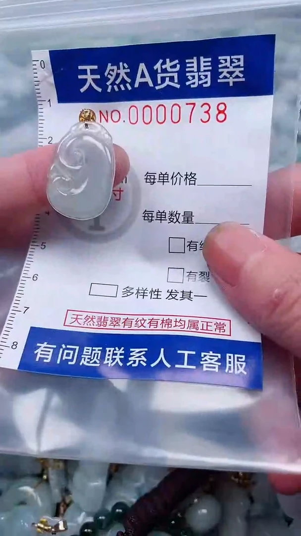 翡翠未镶嵌吊坠(不含链)1