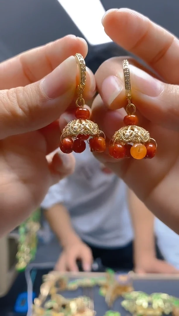 【闪购商品】翡翠耳饰合金0120翡翠耳包