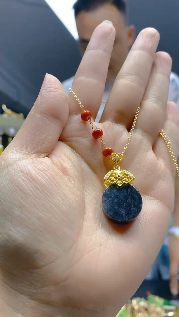 翡翠合金耳饰0282翡翠锁骨链