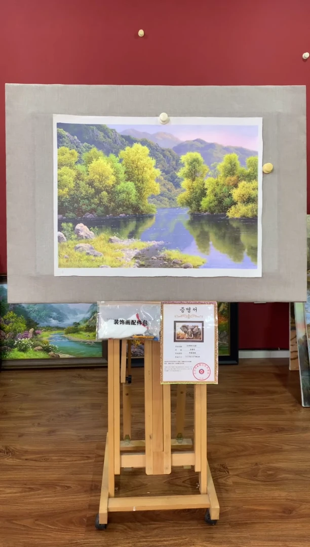 油画【49号】朝鲜原创手绘油画【功勋Ⅰ级画家丨孤品佳作】【顺丰包邮】