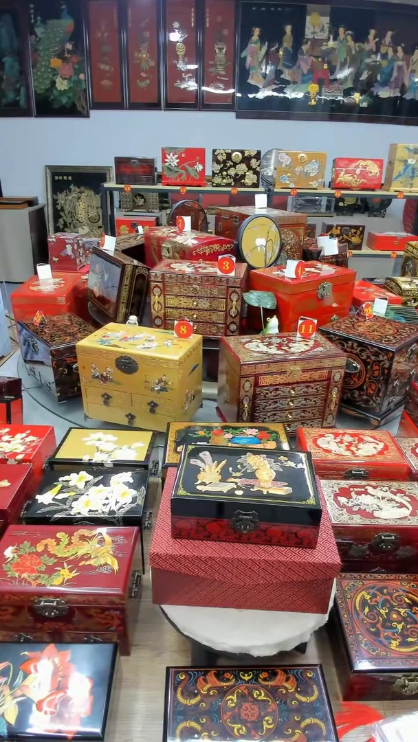 【闪购商品】21黑底双层博古如意图升级款