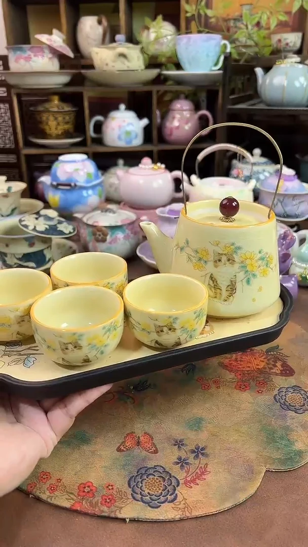 1壶4杯1个茶盘啊啊