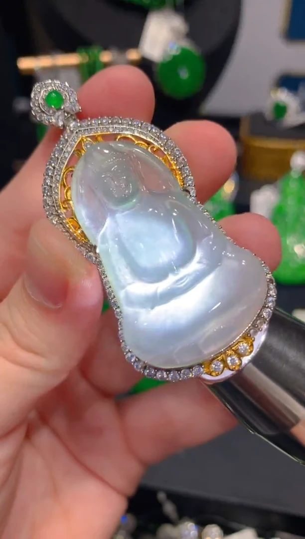 翡翠未镶嵌颈饰9一季