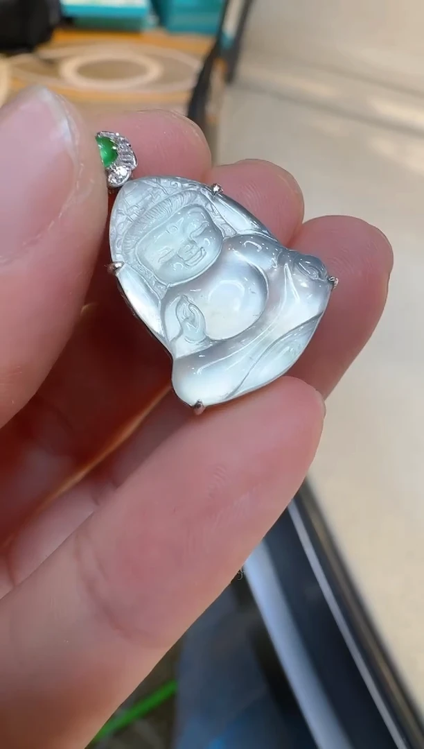 吊坠(不含链)18K金镶嵌翡翠多样性团购发一件