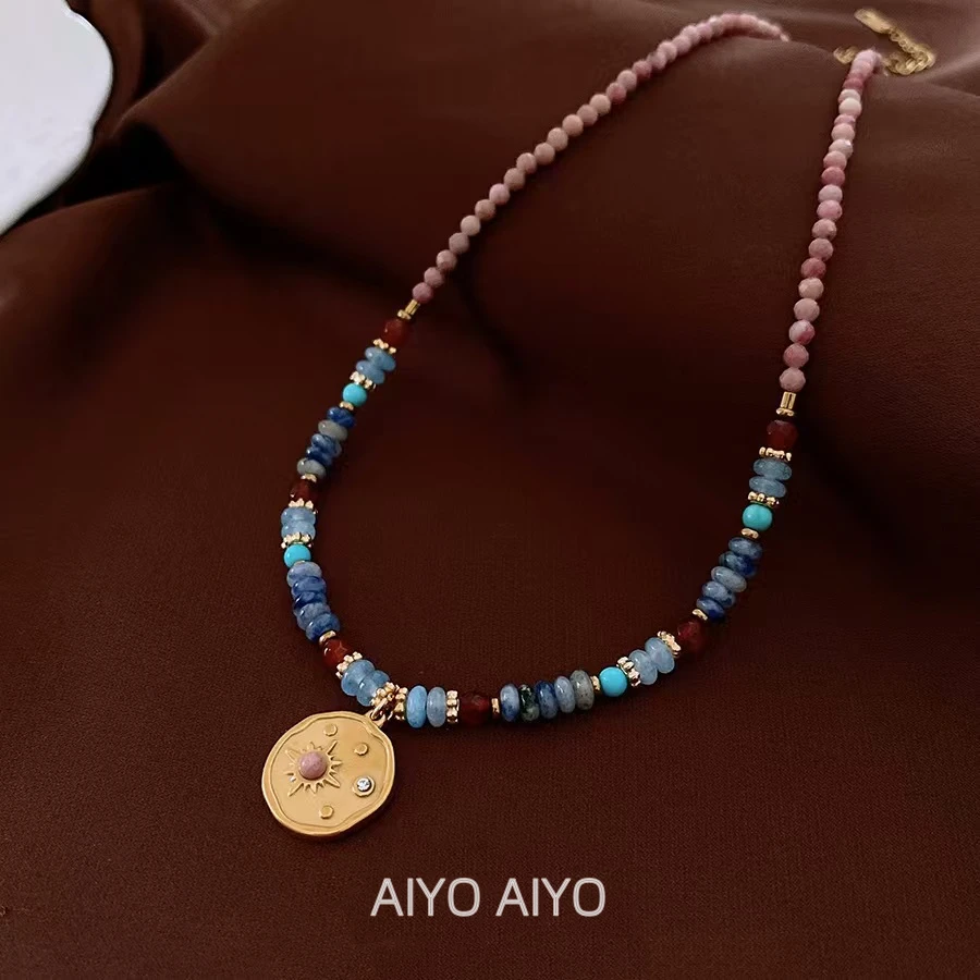 AIYO/AIYO「明兰」法式复古串珠项链气质高级感设计颈链