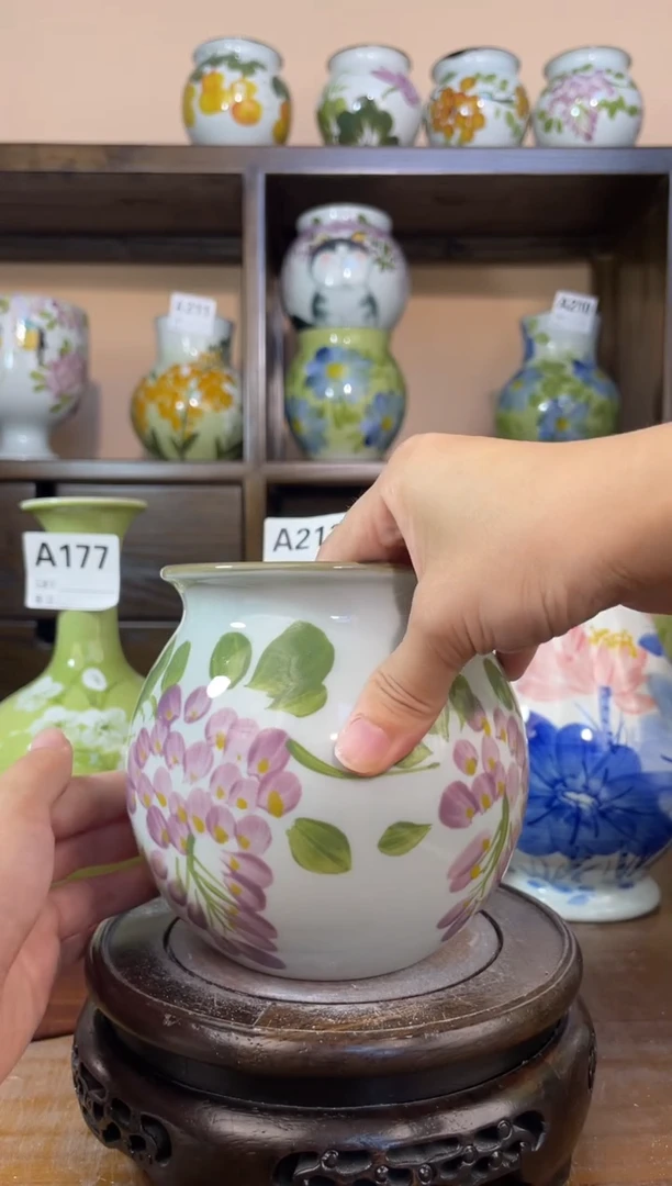 瓶景德镇手绘陶瓷花瓶 源头工厂