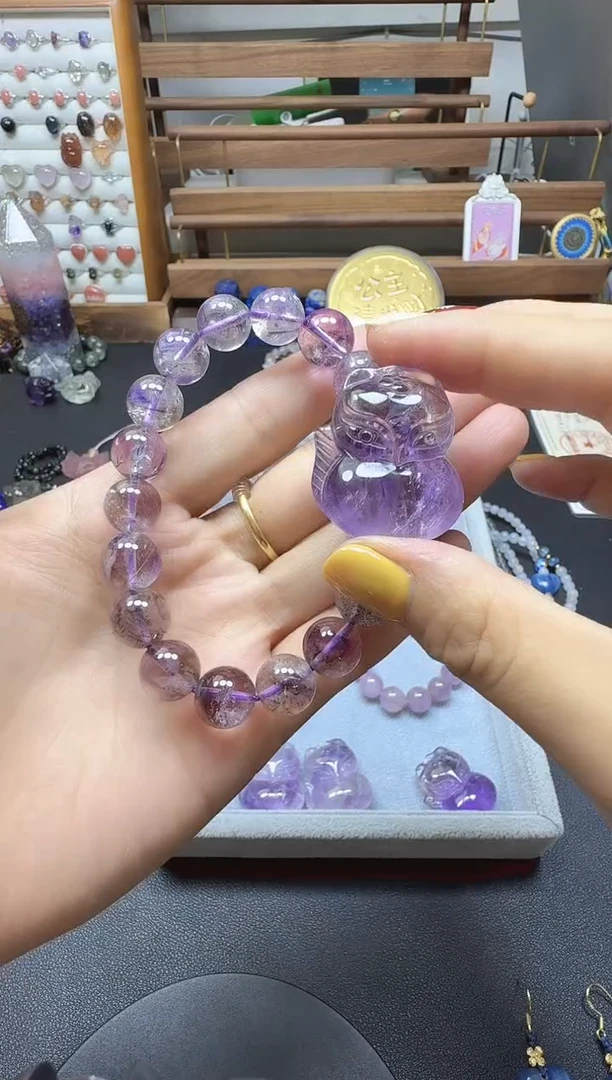 水晶珠宝半成品未镶嵌琦水晶手串