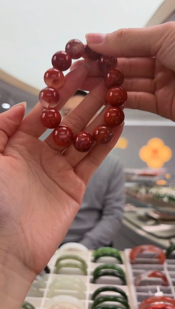 未镶嵌手串南红玛瑙?***?24