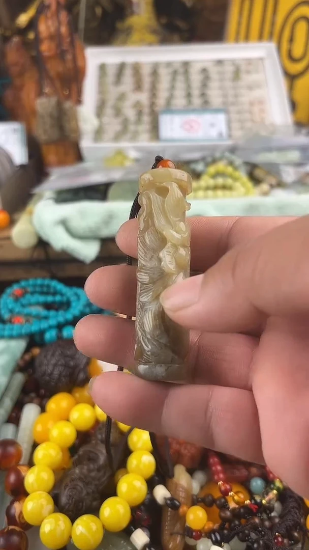 未镶嵌岫玉手把件所见即所得