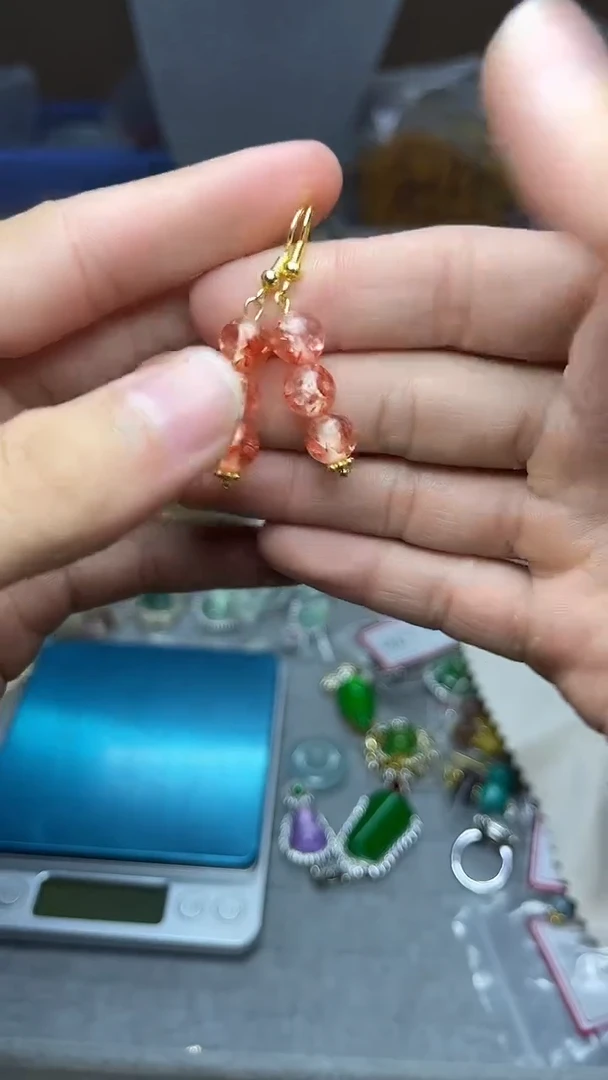 【闪购商品】琥珀耳饰未镶嵌耳钩