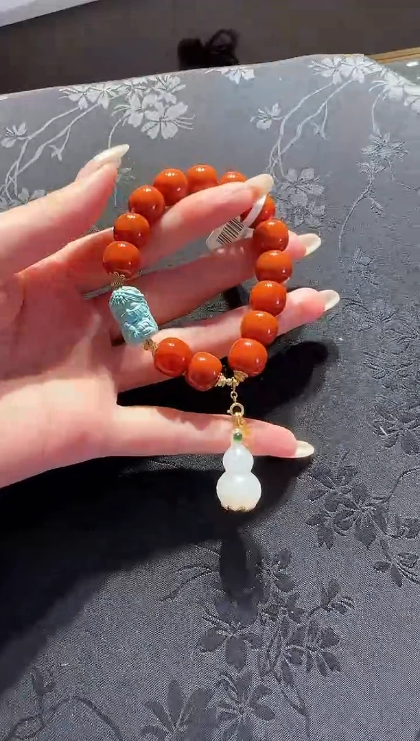 【闪购商品】南红玛瑙手串未镶嵌南红手串设计款