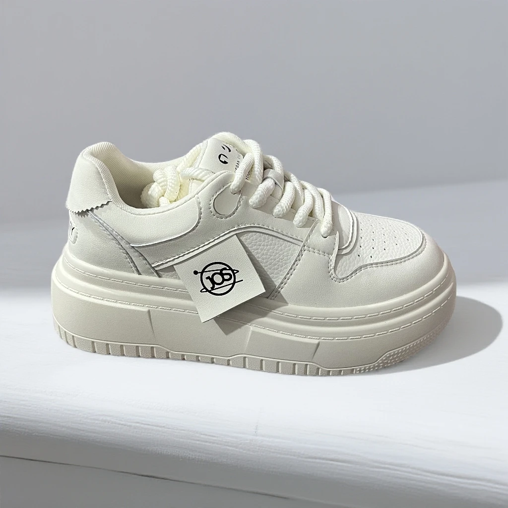 Ou Shi Yuan/欧诗媛秋冬皮面百搭学生板鞋小白鞋693