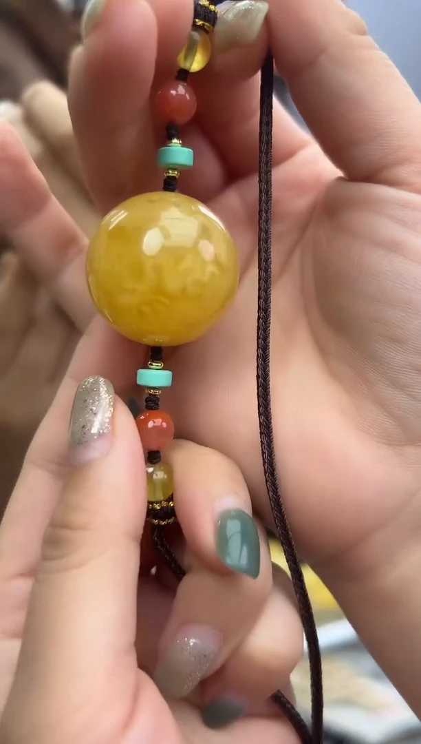 未镶嵌琥珀裸石蜜蜡吊坠