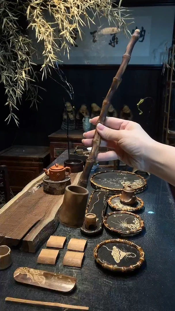 竹鞭水勺.............