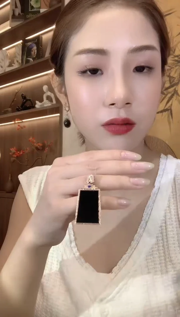 翡翠18K金镶嵌吊坠(不含链)D118翡翠