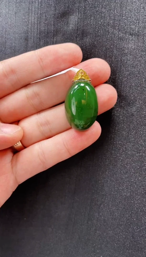 和田玉银S925镶嵌吊坠(赠链)多样性发一