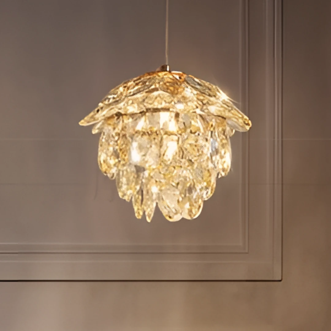 床头吊灯过道灯走廊灯玄关灯护眼小吊线灯水晶走廊玄关灯过道