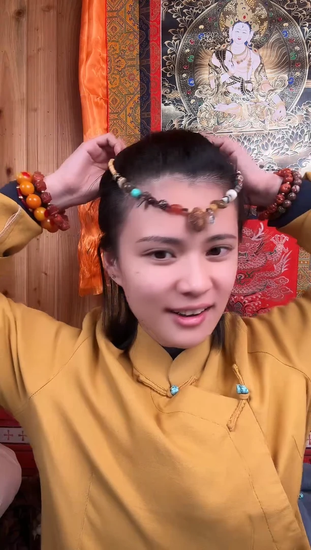 铁合金花岗石藏式风格珠串