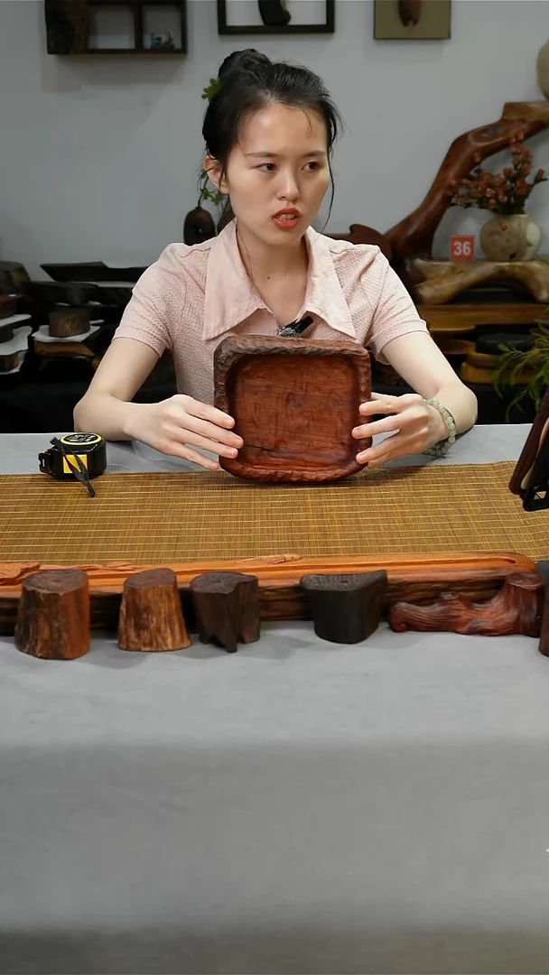 老挝红酸枝随形果盘