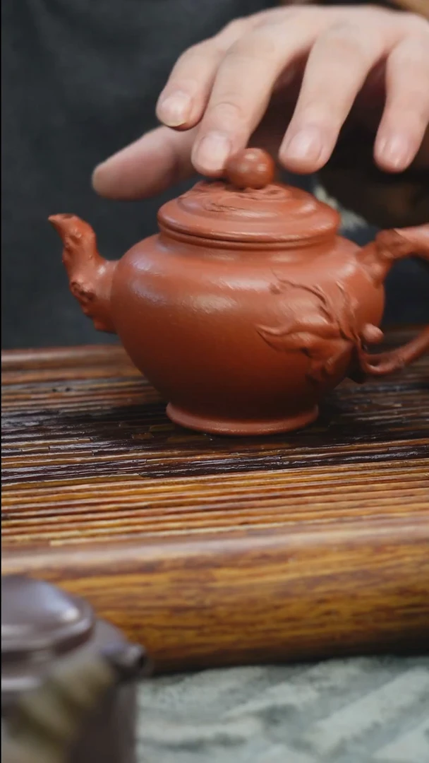 茶壶紫砂绝红将坡笑缨