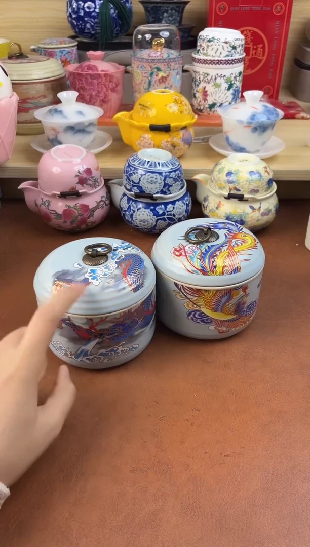 陶陶瓷茶具摆件旅行套组